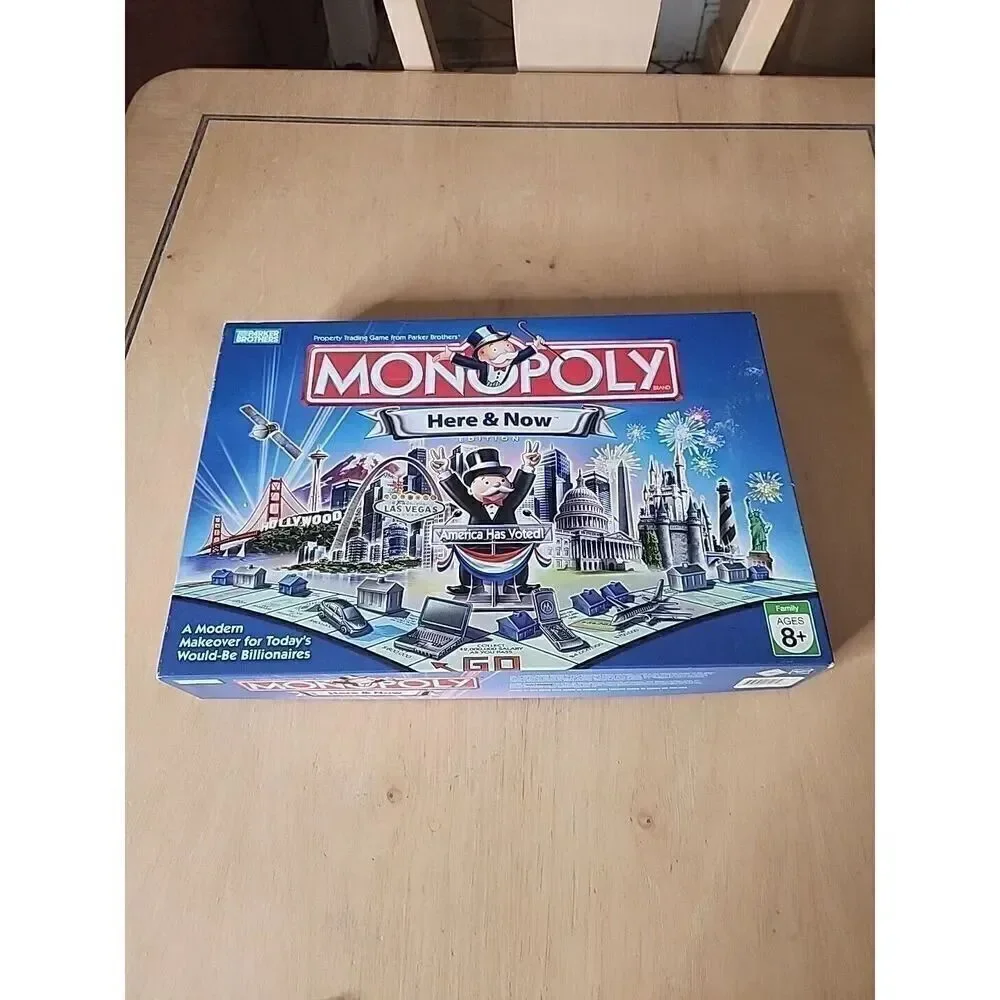 Monopoly Here And Now  Edition - Parker Brothers Pre-owned Complete